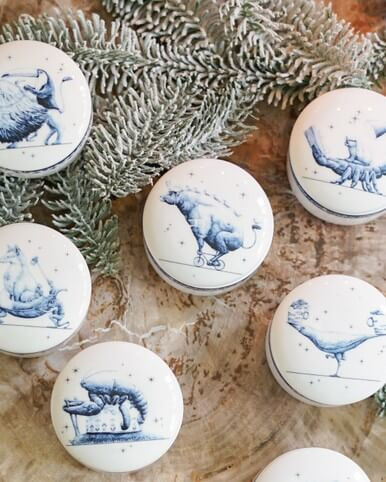 Candle Redmer Hoekstra - Zodiac Taurus - ceramic - 7,5 cm