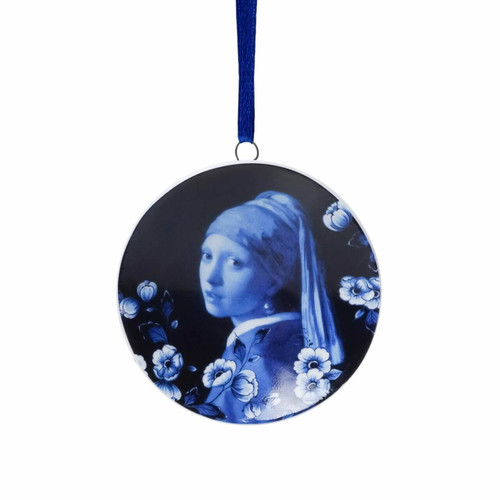 Christmas Ornament Wall Plate - Girl with a Pearl Earring - Ceramic - 6 cm