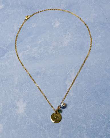 Necklace - Zodiac Taurus - Birthstone - 24 cm