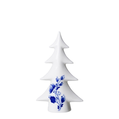 Kerstboom klein - Delfts blauw - Keramiek - 15,5 cm