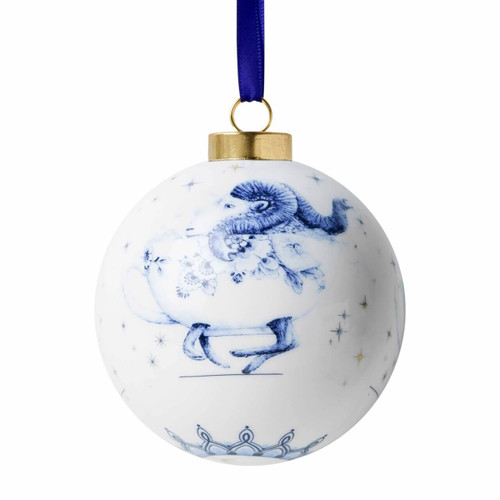 Christmas bauble Redmer Hoekstra - Zodiac Aries - Ceramic - 8 cm