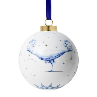 Kerstbal Redmer Hoekstra - Sterrenbeeld Weegschaal - Keramiek - 8 cm