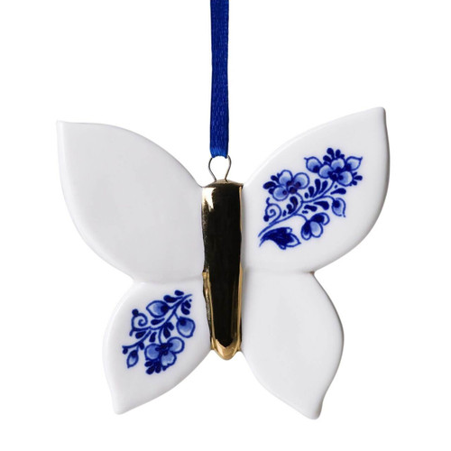 Christmas ornament butterfly - Ceramic - 6 cm