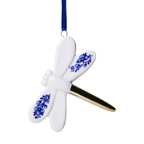 Kerstornament libelle - Keramiek - 8 cm