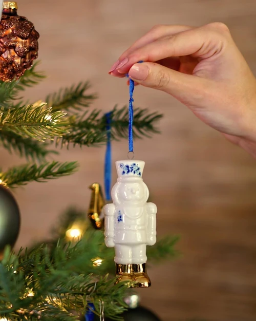 Christmas ornament nutcracker - Ceramic - 9,5 cm