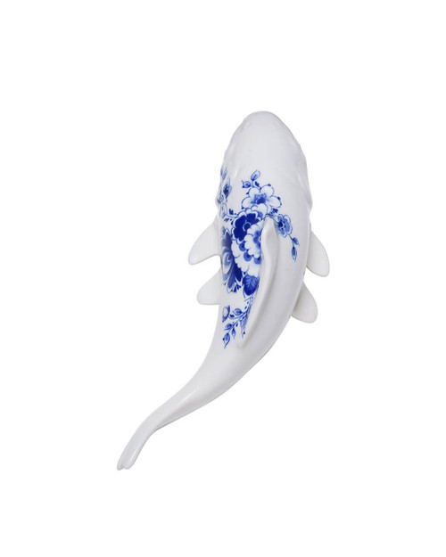 Wanddecoratie vis - Keramiek - Delfts blauw - Klein - 18,5 cm