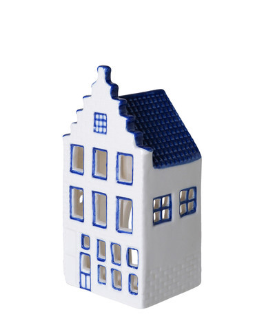 Tealight Holder Canal House - Stepped Gable - 13 cm