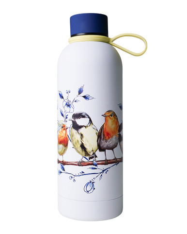 Waterfles Bosvogels - Geïsoleerd - RVS - 500 ml