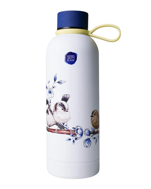 Water Bottle Forest Birds - Insulated - Stainless Steel - 500 ml
