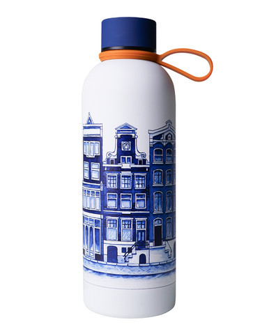 Water bottle canal houses - Insulated - Stainless Steel - 500 ml