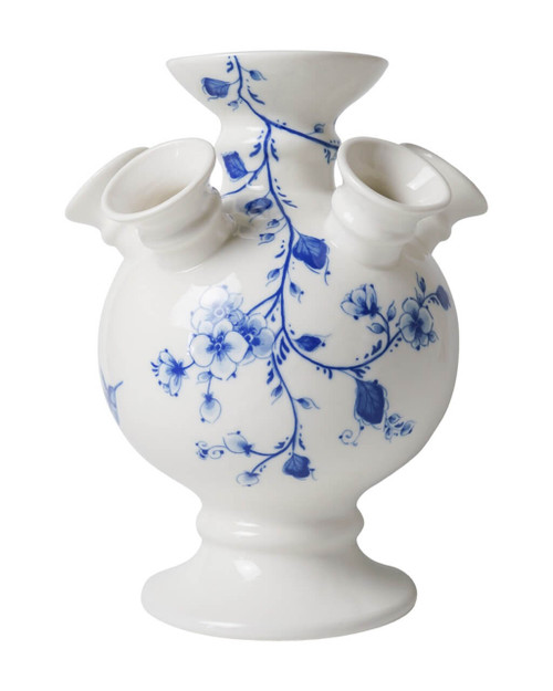 Tulpenvaas op voet - Orchidee - Keramiek - 22 cm