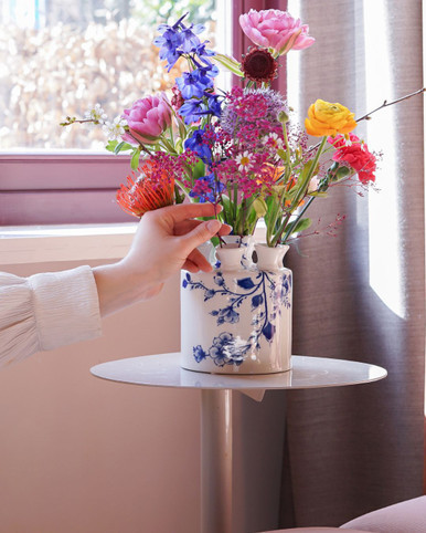 Tulpenvaas cilinder - Orchidee - Keramiek - 16 cm