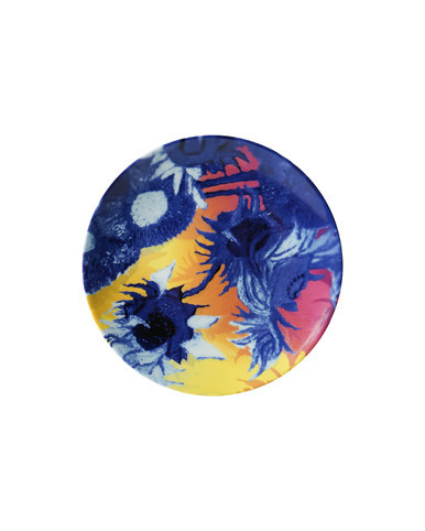 Wandbord Color Pop - Zonnebloem - Keramiek - 15,5 cm