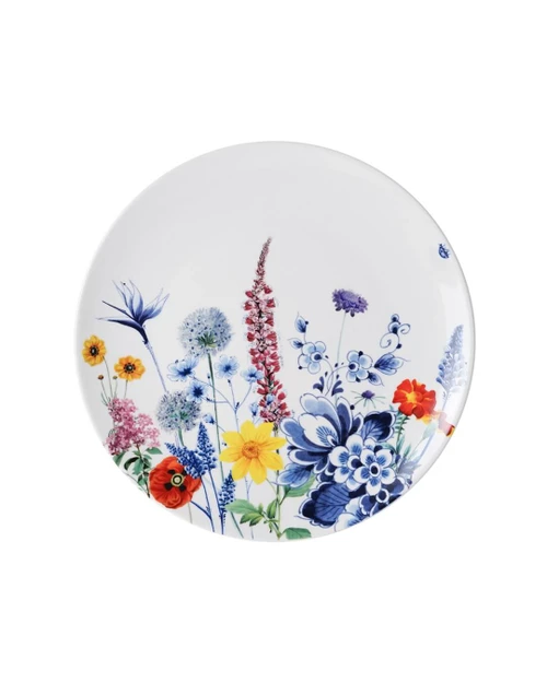 Wandbord Wildbloemen Bloemenveld - Keramiek - 26,5 cm