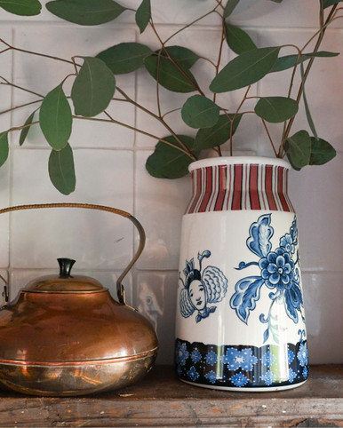Vase Milk Churn The Heritage Collection - Delft Chintz - Ceramic - 20,5 cm
