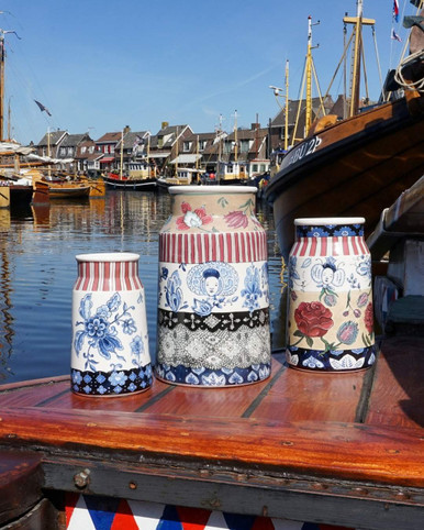Vase Milk Churn The Heritage Collection - Seven Roses - Ceramic - 25,5 cm