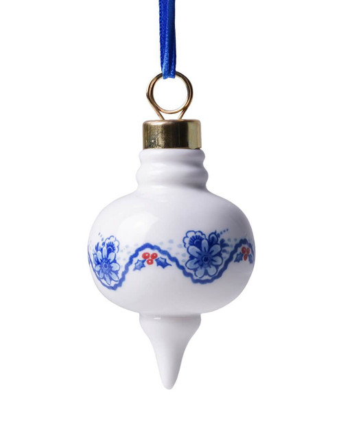Christmas Ornament Round - Vintage - Ceramic - 9 cm