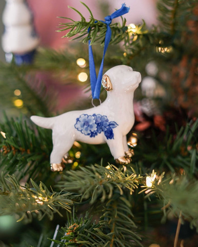 Kerstornament Labrador - Keramiek - 6 cm