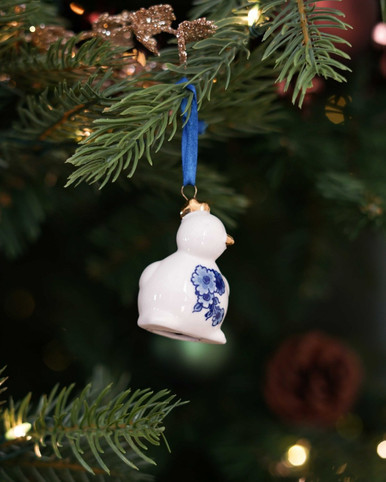 Kerstornament Kuiken - Keramiek - 5,5 cm