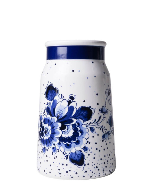 Vase Milk Churn Blauwe Stip - Small - Ceramic - 20,5 cm