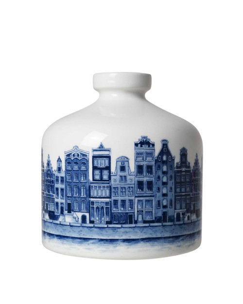 Vaas Rond - Huisjes - Keramiek - 12 cm