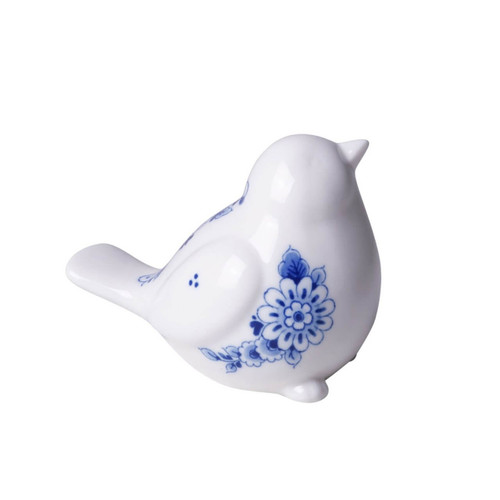 Decoratiebeeld Vogeltje Twiet - Keramiek - 10 cm