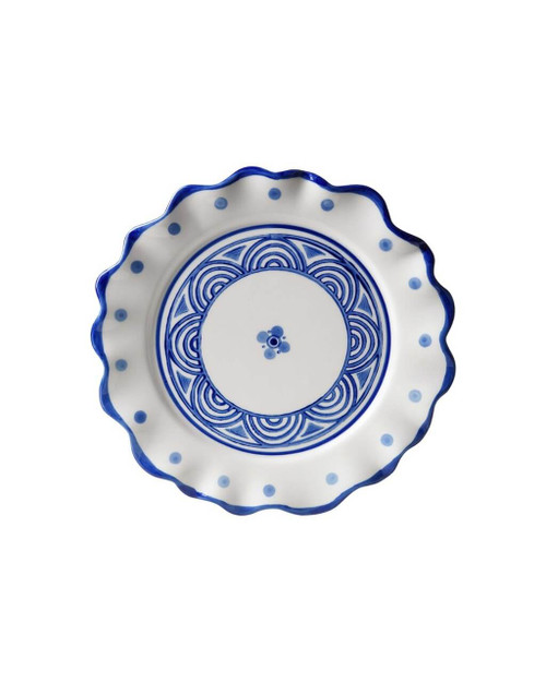 Ontbijtbord Golven - Majolica - Keramiek - 21,5 cm