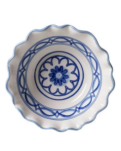 Bowl Waves - Majolica - Ceramic - 16 cm
