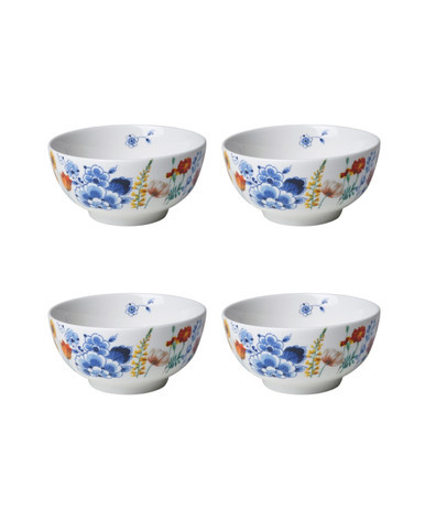 Kom Wildbloemen - Porselein - 10 cm - 4 stuks