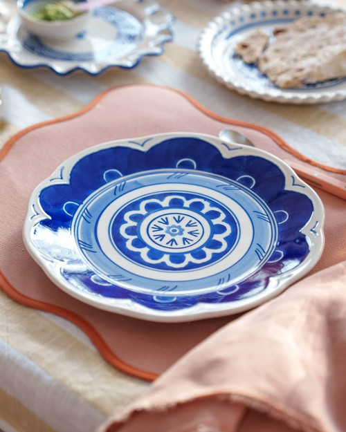 Tableware Set Majolica Waves - 4 persons - Porcelain - 16 piece