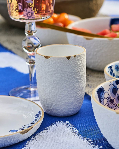 Serviesset Blauw Bloesem - 4 persoons -  Porselein - 16-delig