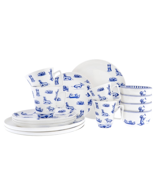 Tableware Set Teckel Nhaan - 4 persons - Porcelain - 16 piece