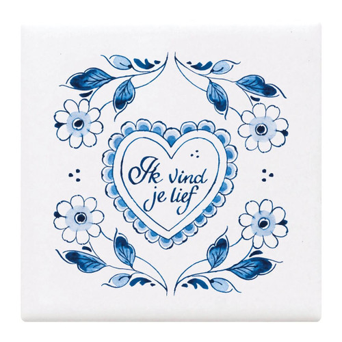 Onderzetter Lief - Keramiek - 10 cm