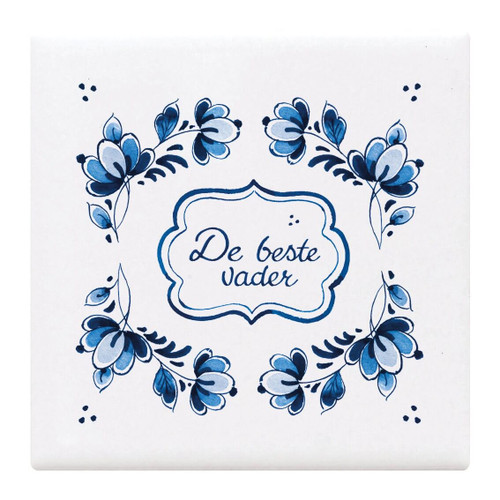 Onderzetter Vader - Keramiek - 10 cm