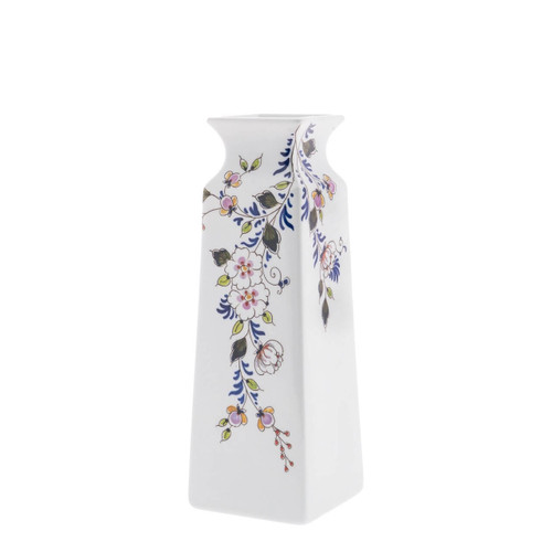 Vase Square Madelief - Polychrome - Hand-painted - 22 cm