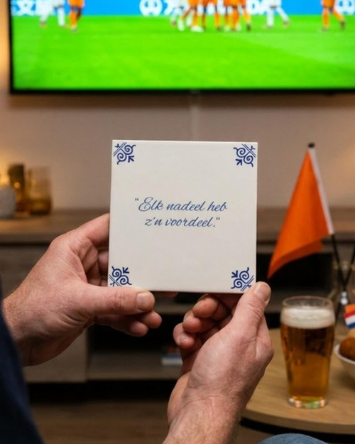 Tegel Voetbalwijsheid - Elk nadeel heb z’n voordeel