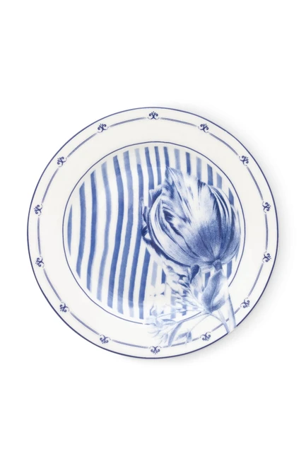 Bord Tulp - Randversiering - Porselein - 17 cm