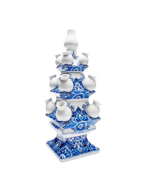 Tulip Vase 3-tier - Hand-painted - Ceramic - Bloem