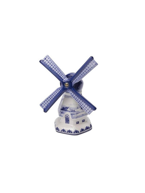 Decoratiebeeld Molen met landschap - Keramiek - 16 cm