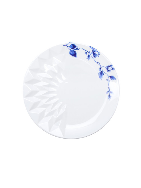 Plate Blauw Vouw - Porcelain - 18 cm