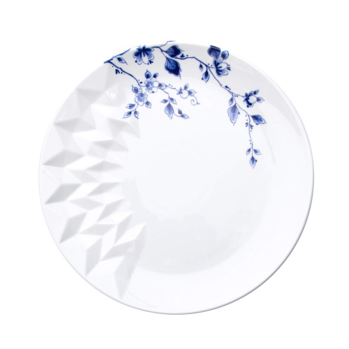 Ontbijtbord Blauw Vouw - Porselein - 21 cm