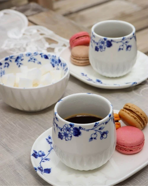 Coffee Mug Blauw Vouw - Porcelain - 200 ml
