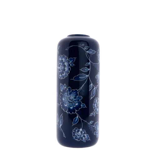 Cilindervaas Blauw - Cabinet des Fleurs - Keramiek - 26 cm