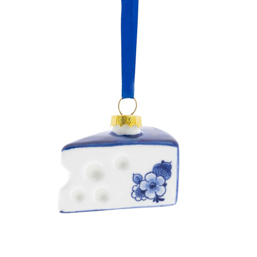 Christmas Ornament Cheese - Ceramic - 5 cm