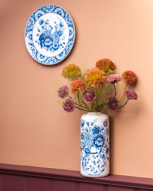 Cilindervaas Wit - Cabinet des Fleurs - Keramiek - 31 cm