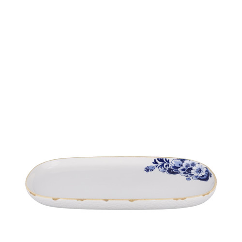Cake Plate Blauw Bloesem - Porcelain - 30 cm