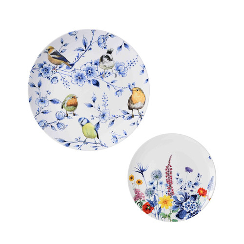 Wandborden Set Lentekriebels - Keramiek - Set van 2