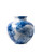 Bolvaas Bubble Blue - Handgeschilderd - 19 cm
