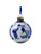 Christmas Bauble Kissing Couple - Delft blue - Ceramic - 7 cm