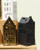Tealight Holder House - Spouted Gable - Black - 17 cm
